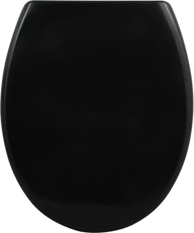 Antibacterieel Toiletzitting met Quick-Release en Soft-Close Mechanisme - Zwart Duroplast