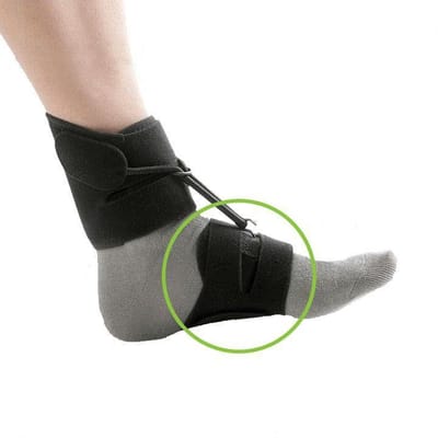 Orliman Boxia Shoeless Klapvoet Bandage - Kleur: Zwart - Maat: 2 - Zijde: Rechts