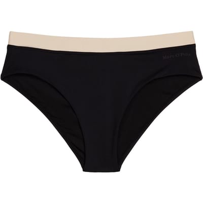 Bikini slip met labelopschrift model 'CONTRAST BINDING PANTY'
