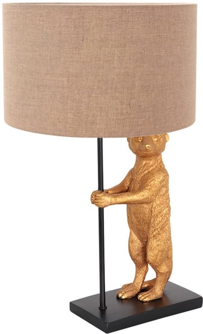 Anne Lighting tafellamp Animaux - zwart - metaal - 30 cm - E27 fitting - 8224ZW