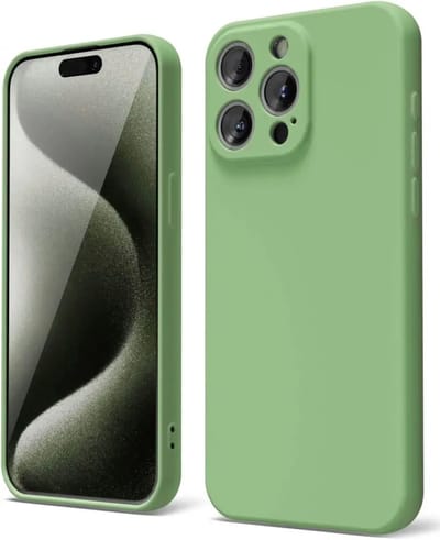 Hoesje met Camera Bescherming Geschikt voor Apple iPhone 15 Pro Max | Back Cover | Dun | Flexibel TPU | Groen