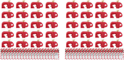 Stroomonderbreker Lockout Kit - Veiligheidsslot Set - Veiligheid Vergrendeling - Universeel Ontwerp - 40 Stuks - Rood