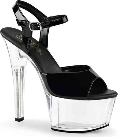 EU 44 = US 13 | ASPIRE-609 | 6 Heel, 2 1/4 PF Vegan Friendly Ankle Strap Sandal