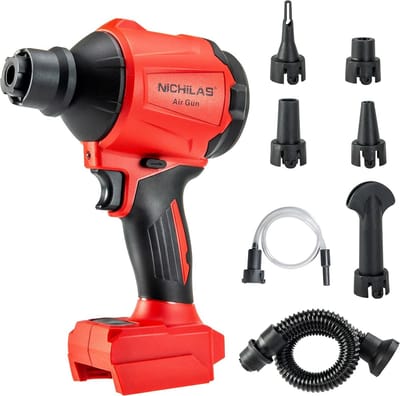 Draadloze Air Duster & Stofzuiger 2-in-1, Krachtige Perslucht en Zuigfunctie