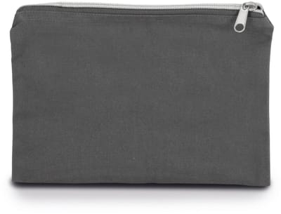 Kimood Tasje van canvaskatoen - middelgroot model KI0721 - Grey / Silver - One size