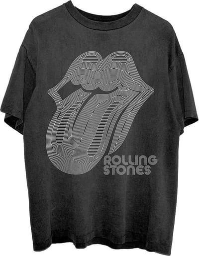 The Rolling Stones - Holographic Tongue Heren T-shirt - S - Zwart
