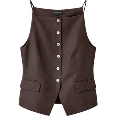 Copenhagen Muse Cmcolleen-waistcoat Dames - Topjes - Bruin - Maat XS