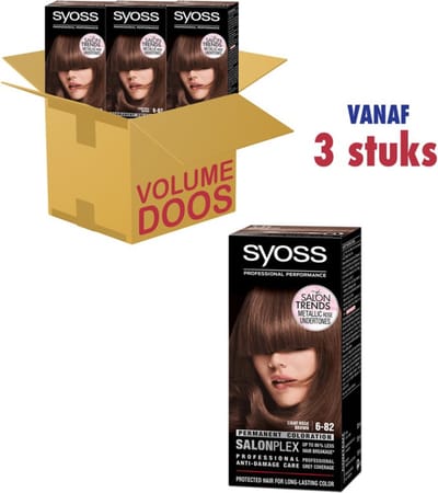 SYOSS Color baseline6-82 Rose Lichtbruin/Brun Clair Rose 3x