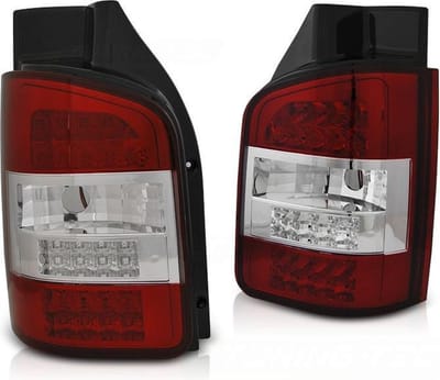 Achterlichten VW T5 04 03-09 ROOD HELDER LED TRASNPORTER