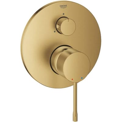 GROHE Essence inbouw douchekraan - Opbouwdeel - 3 uitgangen - Geborsteld cool sunrise (mat goud)