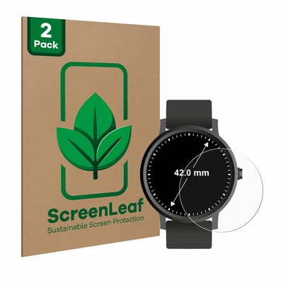 2 Stuks Screenprotector voor Ronde Displays (ø: 42 mm) - Hoogwaardige Beschermfolie transparant