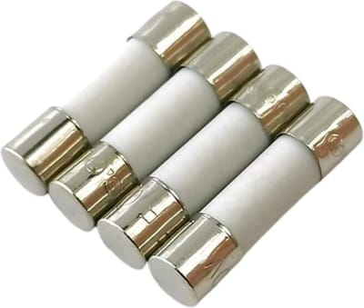 Mmgoqqt 4 Stuks - Zekeringen Keramische Zekeringbuis - 5x20mm Snelwerkend - 10A Universele Vervanging