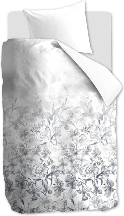 Beddinghouse Breezy garden dekbedovertrek - Eenpersoons - 140x200/220 - Wit