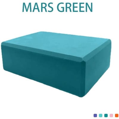 Blocs de Yoga Haute Densité Brique en Mousse de Gym pour Pilates Entraînement Exercice Fitness Étirement Façonnage du Corps Cubes de Construction vert