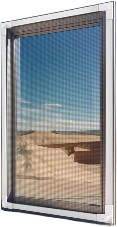 Verstelbaar Raamhor - Vliegenhor Doe-het-zelf - Buiten Zitten - Magnetische Sluiting - 80x130cm - Grijs
