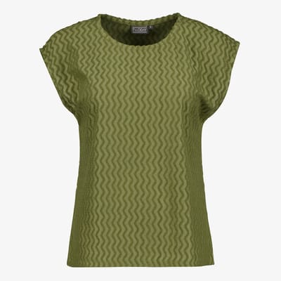 TwoDay dames T-shirt met print groen - Maat S