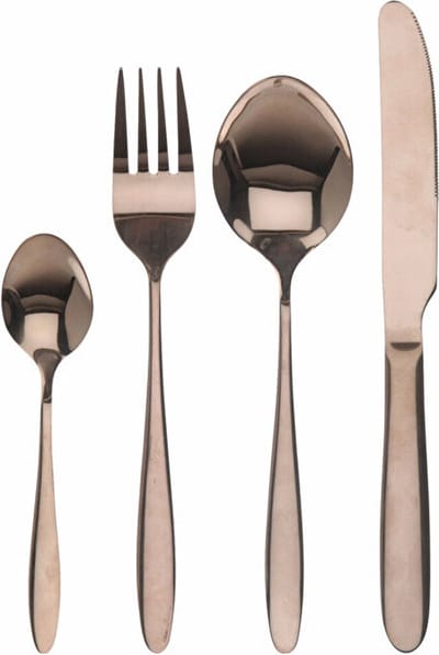 Excellent Houseware Bestekset - 16 delig - 4 persoons - Koper