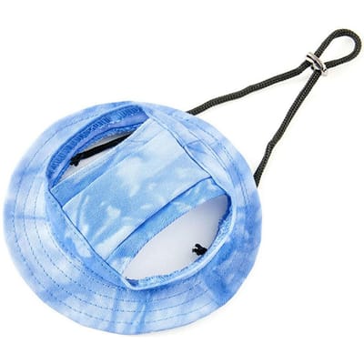 Produits Premium Haute Qualité Chien Chapeau pour Chien avec Trous pour les Oreilles Protection Solaire Casquette de Baseball Pour Chiots Petits Chiens Été Bouledogue Français Chapeau de Soleil Randonnée en Plein Air Pe S bleu