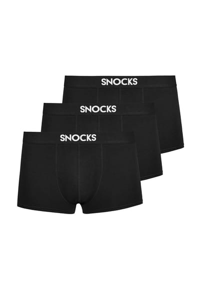 SNOCKS Short Trunks Heren - Boxershorts met Kort Pijpje - 3-Pack Ondergoed - Biologisch Katoen - Comfortabel