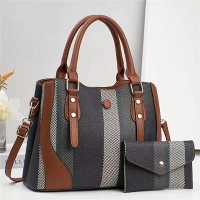 Nieuwe Vrouwelijke Kleurcontrast Modetrend Dames Tas Geavanceerd Gevoel Grote Capaciteit Schoudertas Crossbody Tas Handtas ， brown
