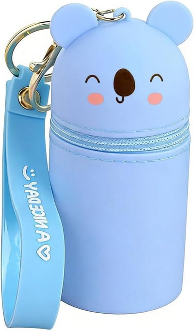 Siliconen mini-portemonnee met sleutelhanger, organizer voor munten en sleutels, compact en praktisch tasaccessoire