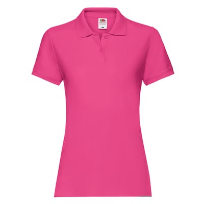 Fruit of the Loom Dames/dames Premium Poloshirt (Fuchsia)