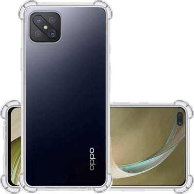 Hoesje - Geschikt voor OPPO Reno4 Z 5G - Sterk & Shockproof - Siliconen Case - Back Cover - Telefoon Hoes Shock Proof - Transparant