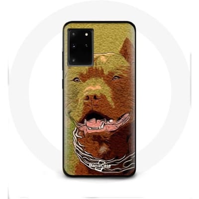 Hoesje voor Samsung Galaxy S11 Plus Pitbull Bruin