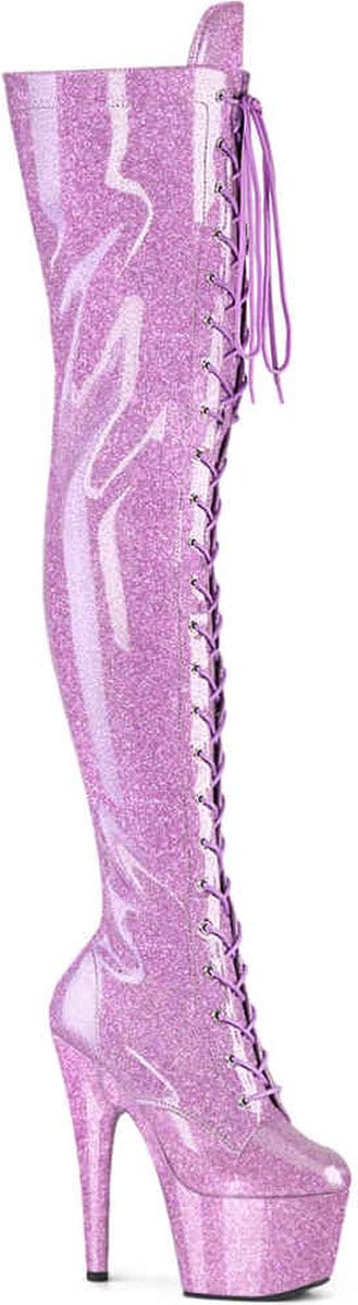 Pleaser - ADORE-3020GP Plateau Laarzen - 36 Shoes - Lila