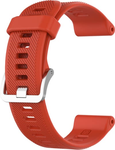 Siliconen bandje - geschikt voor Garmin Forerunner 935 / 945 / 955 / 965 / 745 / 970 - rood