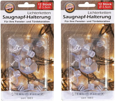 Zuignappen/montage systeem - met sleuf - 24x stuks - 3,5 cm