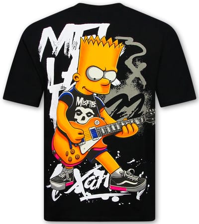 Shirt Heren - Tshirt Heren met Print - T-shirts Heren Grappig - Fun Shirt Simpsons -1991- Zwart