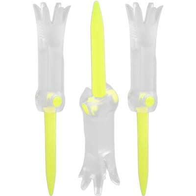 Opvouwbare Oefengolf Tee Anti-vliegend Roteerbare Oefenaccessoires Balstuds voor Golf geel