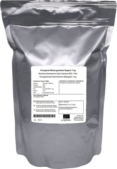 Fenegriekzaad Heel Kiemarm - 1 Kg - Holyflavours