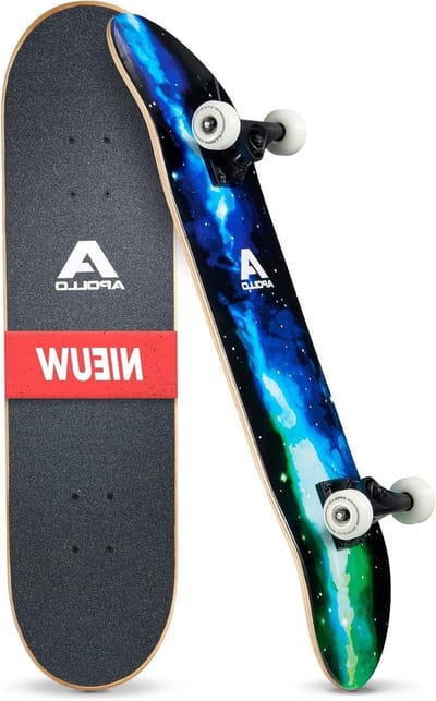Houten Skateboard - Compleet Skateboard - Straat Skaten - 7-laags Deck - 31.5 x 8 Inch - Galaxy
