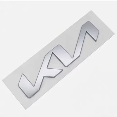 Kia Embleem - Logo voor Motorkap/Kofferbak - Zilver - 13 cm