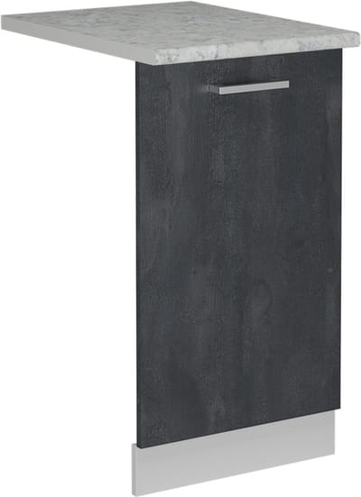 Vicco R-Line Vaatwasserfrontpaneel – 45 cm, WB Marmer Zwart beton