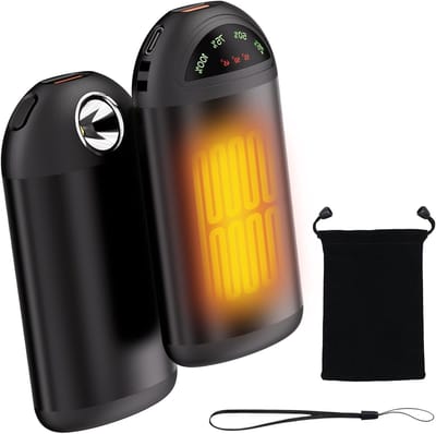 Oplaadbare Handwarmer voor in de Zak, Dubbellaagse Verwarming, Ultralicht en Dun, 3 Verwarmingsstanden, Ideaal voor Koude Dagen en Buitenactiviteiten