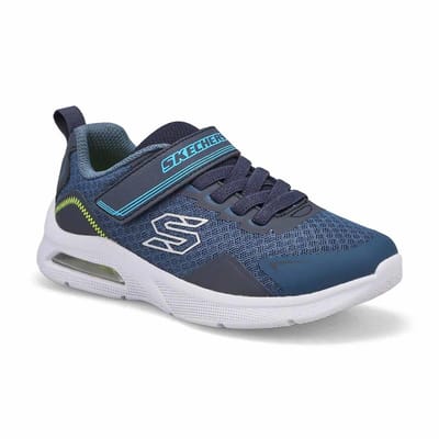 Skechers Microspec Max jongens sneaker - Blauw