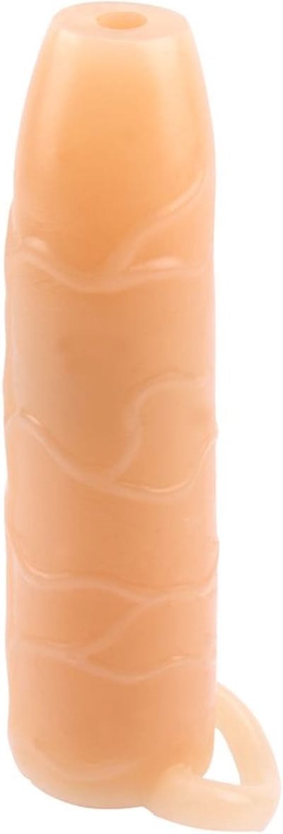 Chisa - Real Feel Penis Sleeve Met Ball Strap En Open Bovenkant