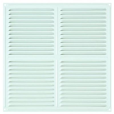 Ventilatierooster 30 x 30 cm - Wit Gelakt Aluminium