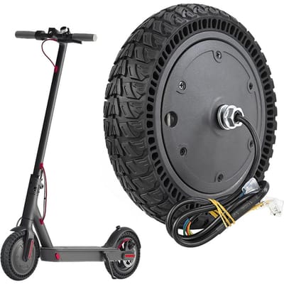 250W Motor Motorwiel Elektrisch Scooterwiel Antislipband Vervangingsonderdeel Compatibel voor zwart