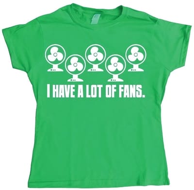 Hybris I Have A Lot Of Fans Girly T-shirt voor dames Groen