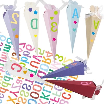 Set van 32 Mini Tulle Zakjes van 20 cm voor Snoep, Knutselprojecten en Schoolfeestjes - Vouwbare Candy Bags met Stickers voor Jongens en Meisjes