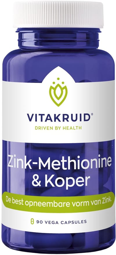 VitaKruid Zink Methionine & Koper 90 capsules