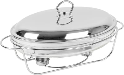 Warmhoudschotel - Buffet warmer - Warm Serveren - Ovenbestendige schaal - 3 Liter - Zilver