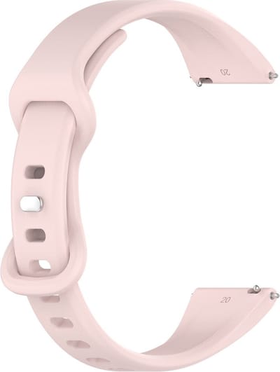Siliconen bandje - geschikt voor Amazfit GTS / GTS 2(E) / GTS 2 Mini / GTS 3 / 4 (Mini) / Bip (S) / Bip U (Pro) / Bip Lite / Bip 3 (Pro) / GTR 42 mm / Pop (Pro) / Active (2) - roze