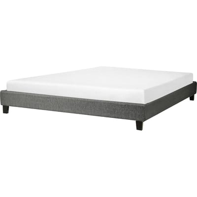 ROANNE - Tweepersoonsbed - Grijs - 180 x 200 cm - Polyester