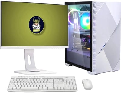 peta Gaming Set Iceberg - AMD Ryzen 5 5600G - 32GB - 2.0TB SSD - Nvidia GeForce RTX3050 8GB - WiFi - Windows 11 Pro (GamePC + 24" FullHD monitor + toetsenbord + muis)