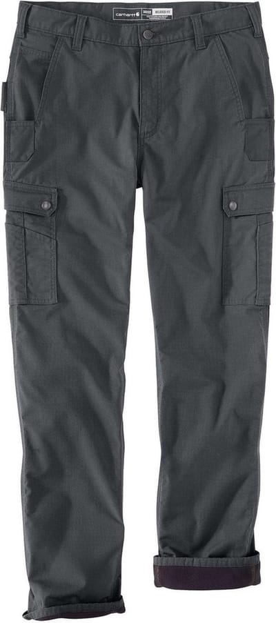Carhartt Broek Ripstop Cargo met fleecevoering, maat Shadow